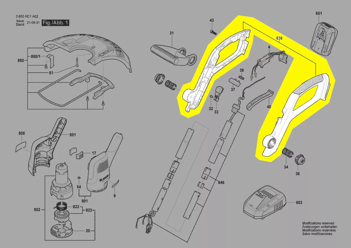 Poignée réf. F 016 F05 805 Bosch